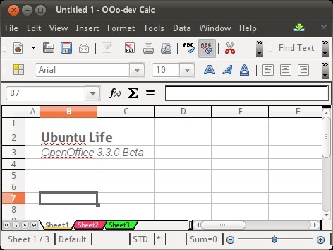openoffice 3.3. Beta de OpenOffice 3.3.0.